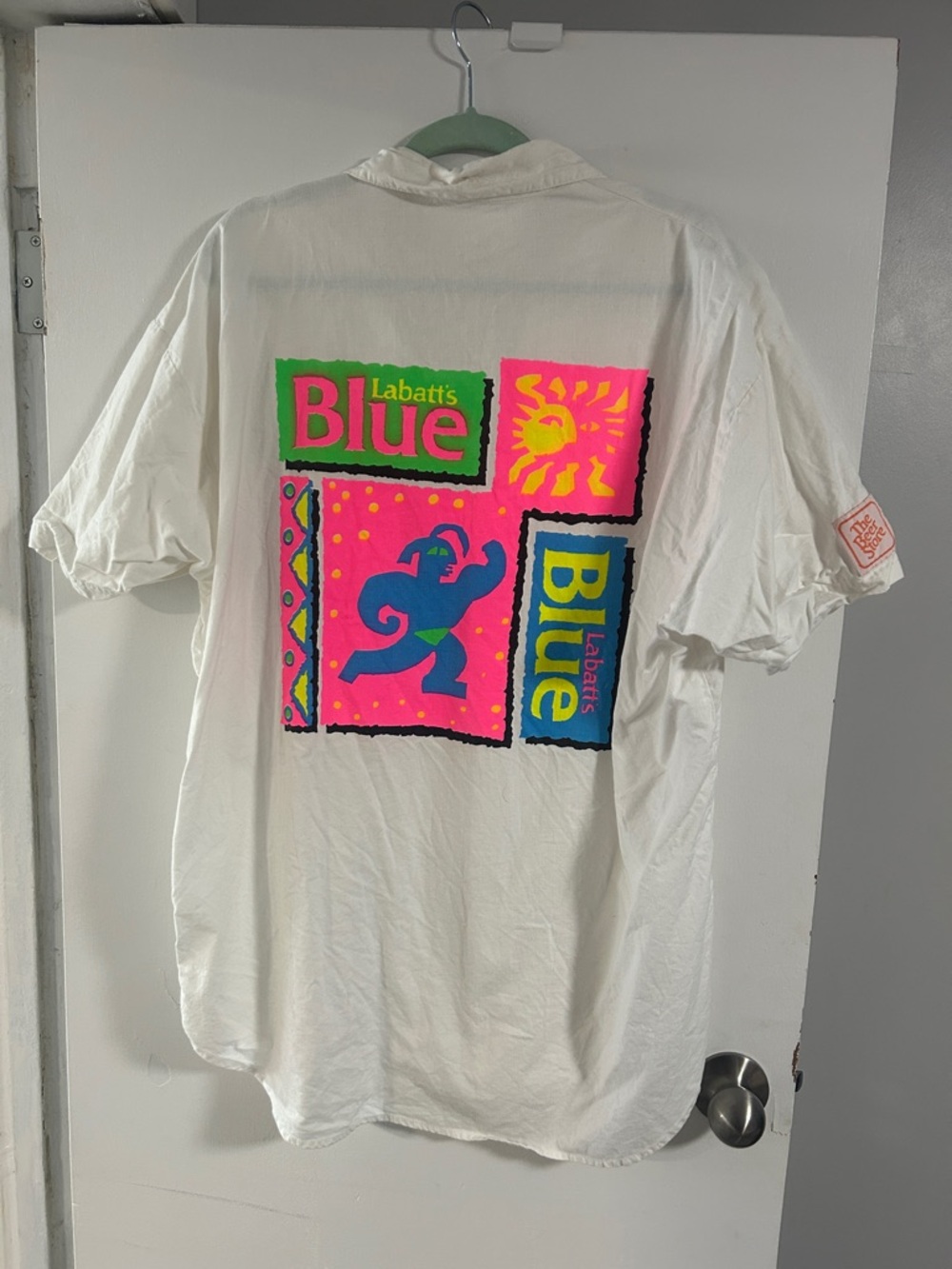 Vintage 90s Labatt Blue Beer Store promo shirt